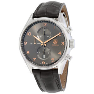 Tag Heuer Carrera Calibre 1887 Grey Dial Black Leather
