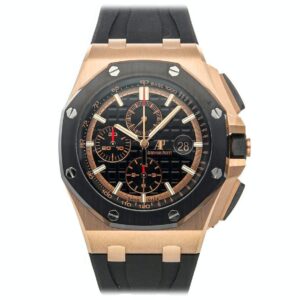 Audemars Piguet Royal Oak Offshore Chronograph 26401 Super Clone Swiss Replica Watch | Exact 1:1 Swiss Clone Movement | 18k Rose Gold Case with Black Dial
