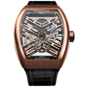 Franck Muller Vanguard Skeleton 18k Rose Gold
