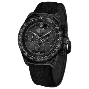 Rolex Daytona DIW Carbon Super Clone Replica Watch | 4130 Swiss Movement | Full Black